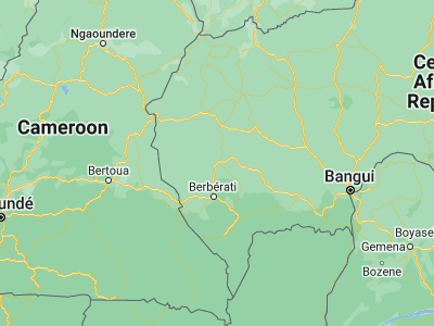 Map showing location of Carnot (4.9409, 15.86645)