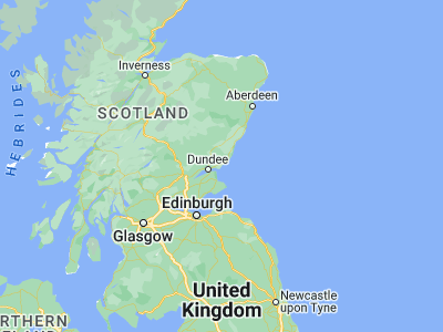 Map showing location of Carnoustie (56.50136, -2.70905)