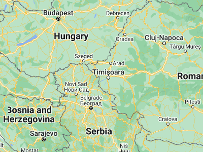 Map showing location of Cărpiniş (45.78722, 20.90417)