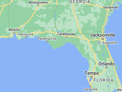 Map showing location of Carrabelle (29.85326, -84.66435)