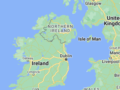 Map showing location of Carrickmacross (53.97278, -6.71889)