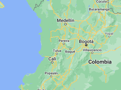 Map showing location of Cartago (4.74639, -75.91167)