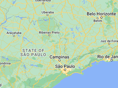 Map showing location of Casa Branca (-21.77389, -47.08639)