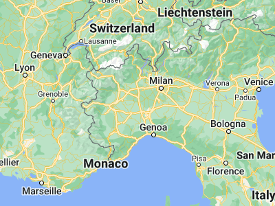 Map showing location of Casale Monferrato (45.13336, 8.45714)
