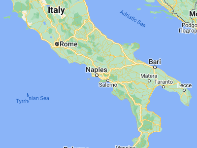Map showing location of Casalnuovo di Napoli (40.90921, 14.34573)