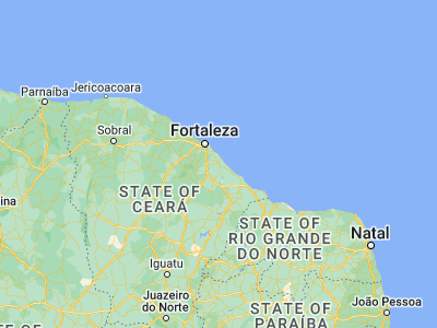 Map showing location of Cascavel (-4.13306, -38.24194)