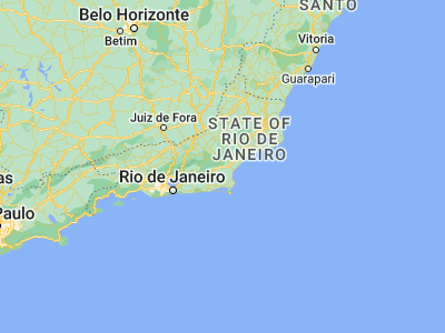 Map showing location of Casimiro de Abreu (-22.48056, -42.20417)