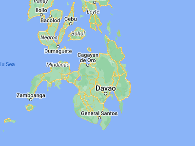 Map showing location of Casisang (8.13806, 125.125)