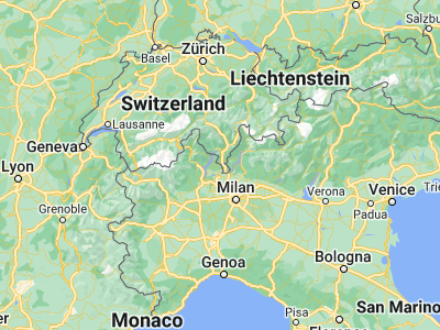 Map showing location of Caslano (45.97153, 8.88261)