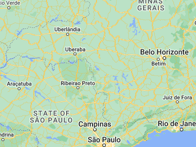 Map showing location of Cássia (-20.58306, -46.92194)