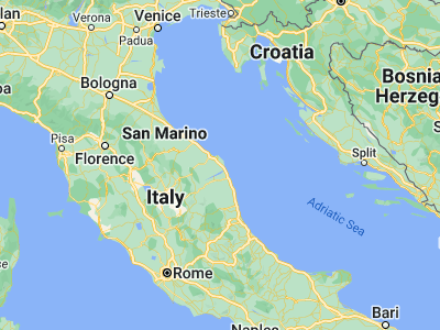 Map showing location of Castelfidardo (43.46316, 13.54518)