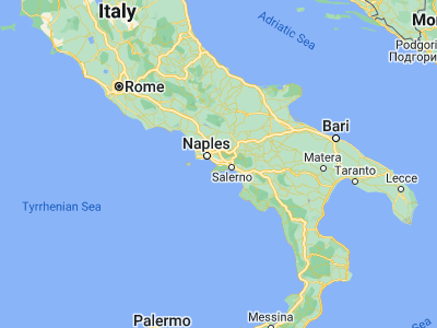 Map showing location of Castellammare di Stabia (40.71551, 14.48914)