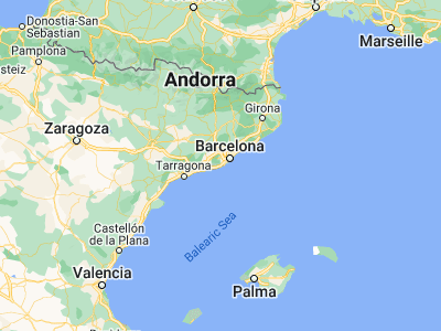 Map showing location of Castelldefels (41.27794, 1.97033)