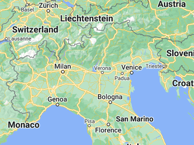 Map showing location of Castelnuovo del Garda (45.43878, 10.75978)