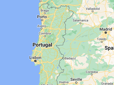 Map showing location of Castelo Branco (39.82219, -7.49087)