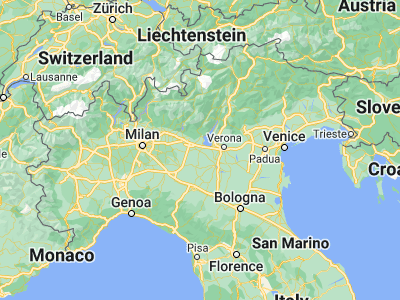 Map showing location of Castiglione delle Stiviere (45.39058, 10.48528)