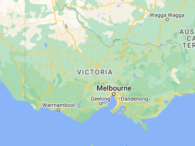 Map showing location of Castlemaine (-37.06709, 144.21684)