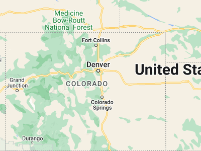 Map showing location of Castlewood (39.58471, -104.90109)