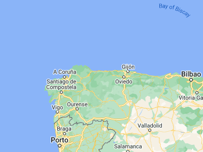 Map showing location of Castrillón (43.39788, -6.79217)