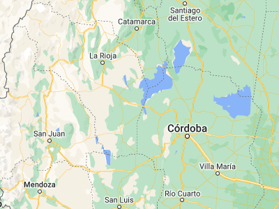 Map showing location of Castro Barros (-30.57952, -65.72696)