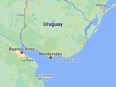Map showing location of Casupá (-34.03333, -55.65)