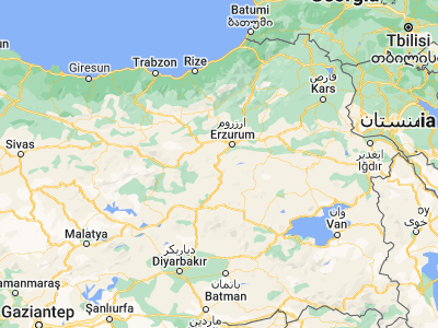 Map showing location of Çat (39.60954, 40.98024)