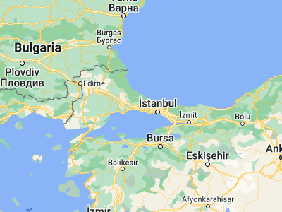 Map showing location of Çatalca (41.14324, 28.46154)