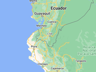 Map showing location of Catamayo (-3.98333, -79.35)