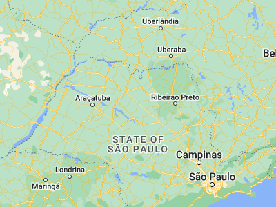 Map showing location of Catanduva (-21.13778, -48.97278)