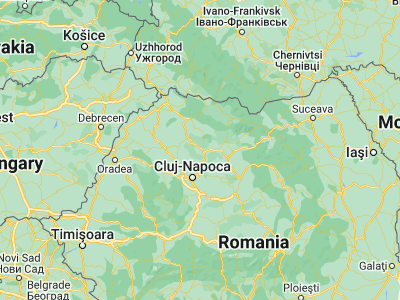 Map showing location of Câţcău (47.2, 23.78333)