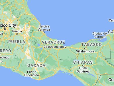 Map showing location of Catemaco (18.42131, -95.11398)