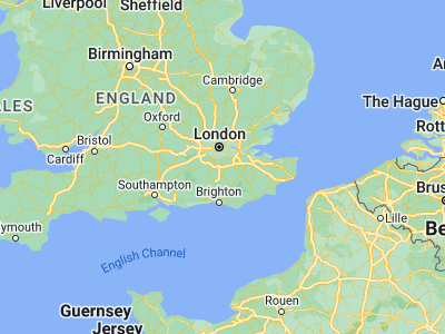 Map showing location of Caterham (51.2823, -0.07889)