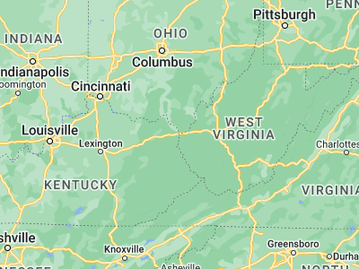 Map showing location of Catlettsburg (38.4048, -82.60044)
