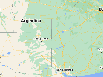 Map showing location of Catriló (-36.40598, -63.42168)