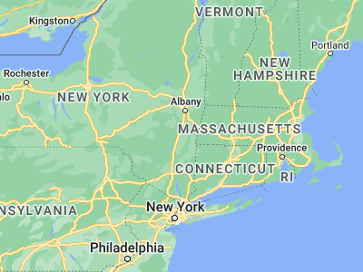 Map showing location of Catskill (42.21731, -73.86457)