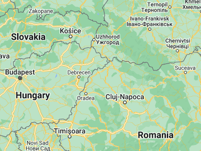 Map showing location of Căuaş (47.56667, 22.55)