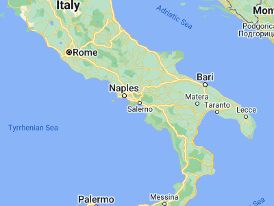 Map showing location of Cava de'Tirreni (40.70091, 14.70564)
