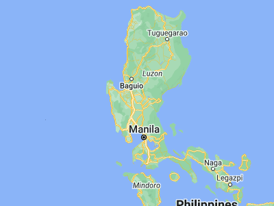Map showing location of Cavite (15.6655, 120.7693)