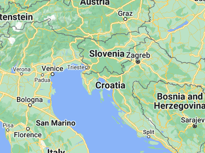 Map showing location of Čavle (45.35194, 14.48389)