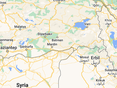 Map showing location of Çavuşlu (37.49861, 41.24417)