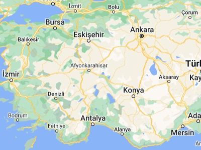 Map showing location of Çay (38.59167, 31.02861)