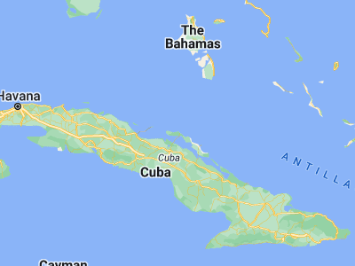 Map showing location of Cayo Coco (22.518457, -78.399769)