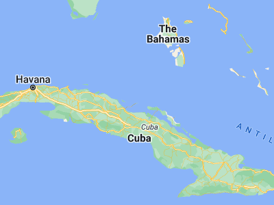 Map showing location of Cayo Santa Maria (22.656927, -79.050536)