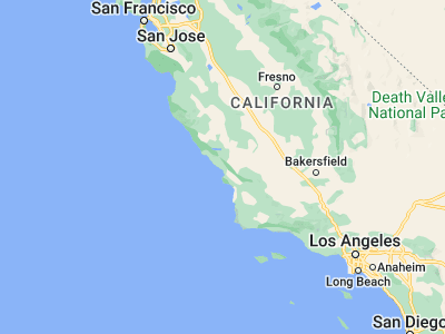 Map showing location of Cayucos (35.44275, -120.89213)