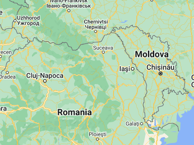 Map showing location of Ceahlău (47.05, 25.96667)