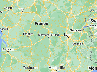 Map showing location of Cébazat (45.83405, 3.10048)