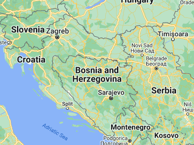 Map showing location of Čečava (44.67962, 17.7578)