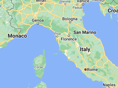 Map showing location of Cecina (43.31283, 10.52401)