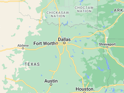 Map showing location of Cedar Hill (32.58847, -96.95612)
