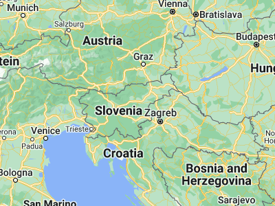 Map showing location of Celje (46.23092, 15.26044)